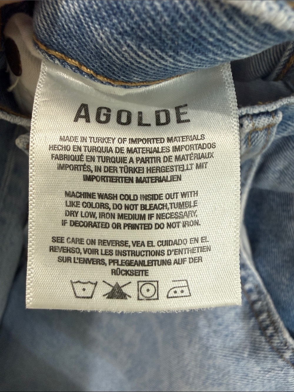 Agolde Luna High Rise Pieced Taper Jeans in Void - Picture 12 of 14